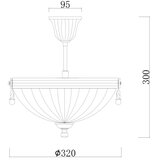  Brilagi - Luster na stalku CLASSIC 3xE14/60W/230V mesing | Eponuda.com