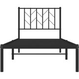 vidaXL Metalni okvir za krevet s uzglavljem crni 80x200 cm | shoptok.hr