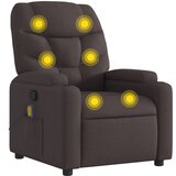 Maison Chic masažni naslanjač - Relax naslanjač temno rjavo blago, (22134954) | Shoptok.si