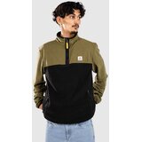 Passenger Set Off Recycled Polar 1/4 Zip Half-Zip Pulover iz flisa khaki Cene