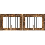  Vrata za pse z stojali 2 pcs Dimljen hrast 80 x 60 cm, (5000232723) | Shoptok.si