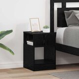  Stranska miza 2 pcs Črna Orehovina 30,5 x 30 x 45 cm, (5000201892) | Shoptok.si
