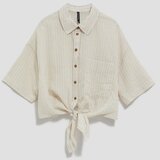 Moodo LADIES SHIRT L-KO-4039 BEIGE_OFF WHITE | Shoptok.si