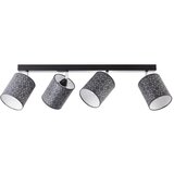 Brilliant zidno plafonska lampa galance 4xE27 crna | ePonuda.com