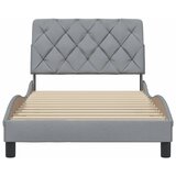  Okvir kreveta bez madraca svjetlosivi 100x200 cm od tkanine | shoptok.hr
