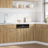 vidaXL Panel za perilicu posuđa Artisan hrast izrađeno drvo Cijene