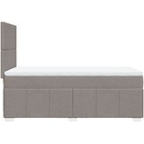  Krevet s oprugama i madracem smeđesivi 100 x 200 cm od tkanine | shoptok.hr