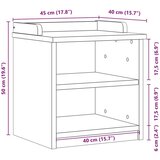 vidaXL Klupa za predsoblje SANDNES 45x40x50 cm od masivne borovine Cijene