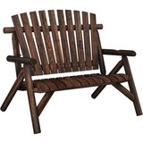  Vrtna klupa s 2 sjedala 119 x 85 x 98 cm masivno drvo smreke | Eponuda.com