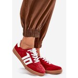 VINCEZA Sneakers Sports Shoes Suede Red 79517 | Shoptok.si