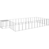  Kavez za pse srebrni 22,99 m² čelični | shoptok.hr