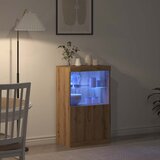  LED komoda Smeđa 60 x 37 x 100 cm Konstruirano drvo | shoptok.hr