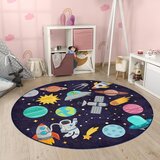 Mila Home Tamno plavi periv dječji tepih za igru ø150 cm Into The Space – | shoptok.hr