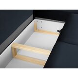 Cosmopolitan Design Tamno plava baršunasti sklopiva/s prostorom za odlaganje kutna garnitura (s desnim kutom/u obliku slova L) Kyoto – | shoptok.hr