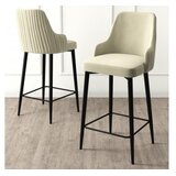 Hanah home Set barskih stolica Enox, 4 dijela, krem-crna | Eponuda.ba