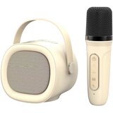 INF Prenosni Karaoke Bluetooth 5.3 Zvočnik z Brezžičnim Mikrofonom, HIFI Zvok White, (5000141433) | Shoptok.si