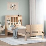  Krevet s regalom za knjige bez madraca 75x190 cm borovina | shoptok.hr