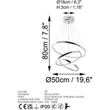 Opviq lights LED viseća svjetiljka u srebrnoj boji ø 50 cm Simit – | shoptok.hr