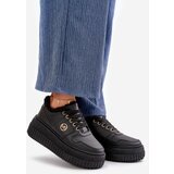 Boto Sneakers Women's Sport Shoes Insulated On Massive Sole Black Verissha | shoptok.hr
