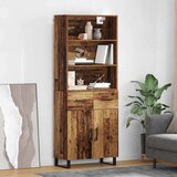 vidaXL Visok predalnik s predalom Star les 69,5 x 34 x 180 cm | Shoptok.si
