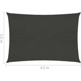  Jedro za zaštitu od sunca 160 g/m² antracit 3 5 x 4 5 m HDPE | shoptok.hr