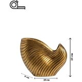 Aberto Design Dekorativna figura Školjka, 9x23x28cm, Zlatna boja Cijene