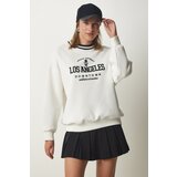  Women's White Embroidery Raised Knitted Sweatshirt | shoptok.hr