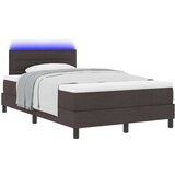 Box Postelja z vzmetnico z vzmetnico Temno rjava 120 x 190 cm blago, (5000127351) | Shoptok.si