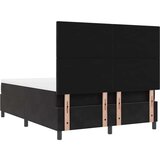  Kutna Podloga s Madracem &amp LED Crna 140x190 cm Baršun | shoptok.hr