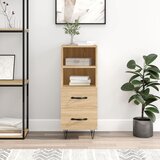 vidaXL Komoda sonoma hrast 34,5x34x90 cm inženirski les Cene