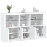  The Living Store Komoda z LED lučkami bela 162x37x100 cm - Komoda, (21442444) Cene