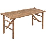  Zložljiva vrtna klop z blazino 118 cm bambus, (20804339) | Shoptok.si