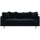 Ghado tamnoplavi baršunasti kauč Esme, 214 cm