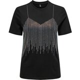 Only Majica 'ONLBILLIE' črna / transparentna | Shoptok.si