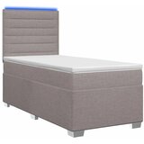 Boxspring krevet s madracem Sivosmeđa 90 x 200 cm Tkanina - Sivosmeđa 90 x 200 cm Dizajn linija | shoptok.hr