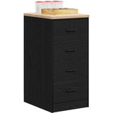  Garažni ormar za odlaganje crni 40x51x85 cm masivne borovine | shoptok.hr