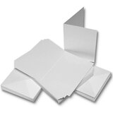 Craft Kuverte+Vizitke B6, Set 50, 12,7 X 17,8cm, Bele barve, (20728332) | Shoptok.si