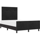  s opruga kutije s uzglavljem Crna 120 x 190 cm Baršun | shoptok.hr