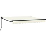  Ručno sklopiva tenda Krema 2 5 x 2 m Poliester s PU premazom - Krema (antracitni okvir) 2 5 x 2 m | shoptok.hr
