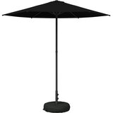 vidaXL Vrtni dežnik 230 x 230 cm Poliester Pravokotna Črna, (5000252642) | Shoptok.si
