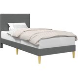 Krevetna konstrukcija Tamnosiva 90 x 190 cm Tkanina | shoptok.hr