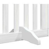 vidaXL Ograda za pse z vrati zložljiva 9 panelov bela 450 cm les | Shoptok.si