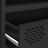 TV ormarić crni 202x39x43,5 cm hladno valjani čelik | shoptok.hr