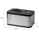 Unold Eismaschine EVA 48826 Stroj za iz izdelavo sladoleda, jogurta nerjavecega jekla/crne barve | Shoptok.si