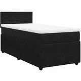 Maison Chic Box spring postelja - Vzmetna postelja z vzmetnico črna 90x200 cm žamet SL18155, (21885409) Cene