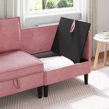SOFA s pohranom Ružičasta Baršun | shoptok.hr