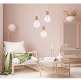  Luster na sajli MIROS 3xE27/60W/230V okrugli beli/bakreni | Eponuda.com