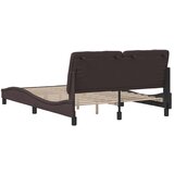  Posteljni okvir brez vzmetnice temno rjav 120x200 cm blago, (21792180) | Shoptok.si