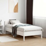  Okvir kreveta bez madraca bijeli 75 x 190 cm masivna borovina | shoptok.hr