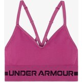 Under Armour Women's Sports Bra Seamless Low Long Bra Pink, LG Cene